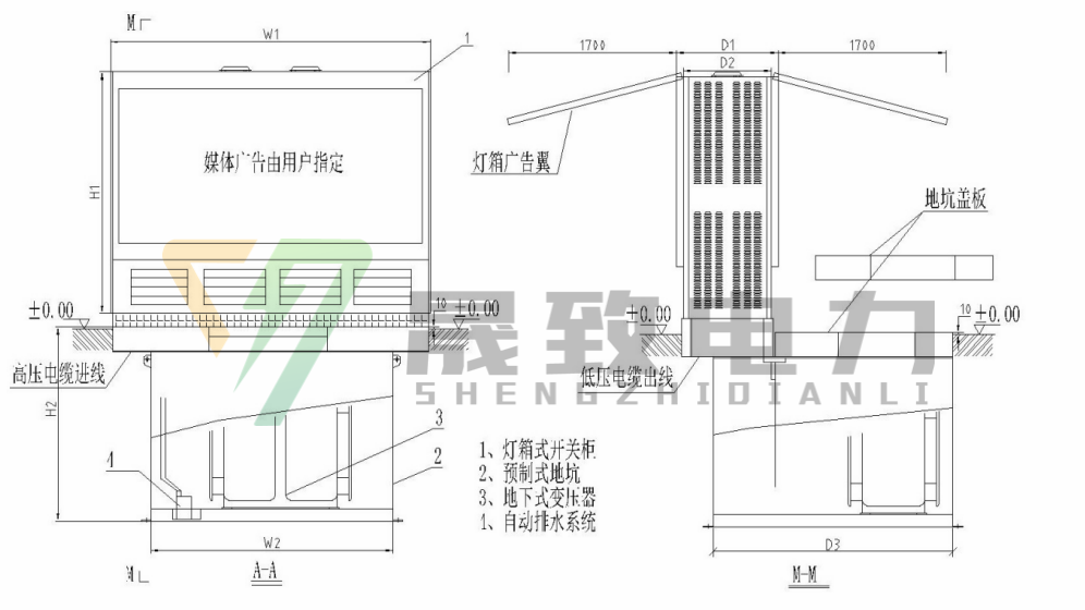 地埋式变压器结构图